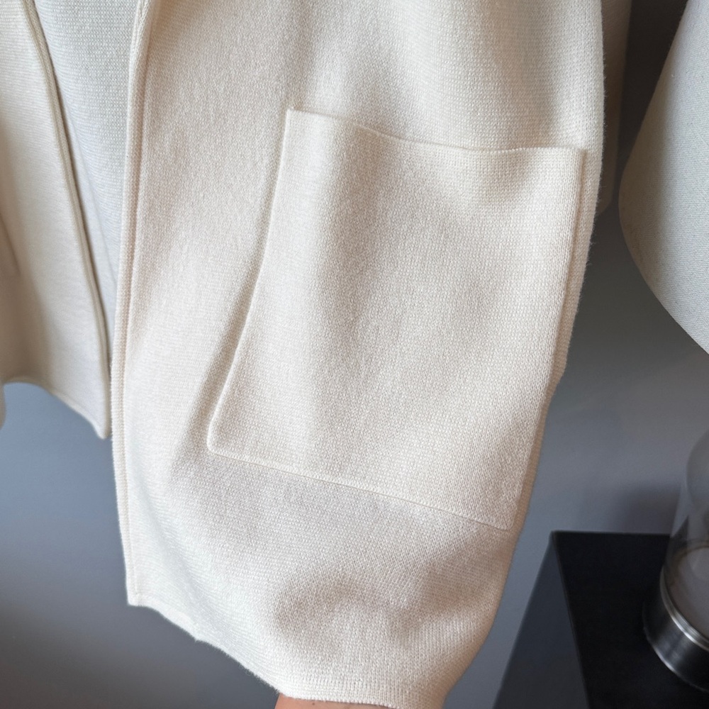 J. Crew 365 Open Knit Cream Blazer - Picture 5 of 7